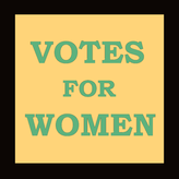 Votes for women green text
